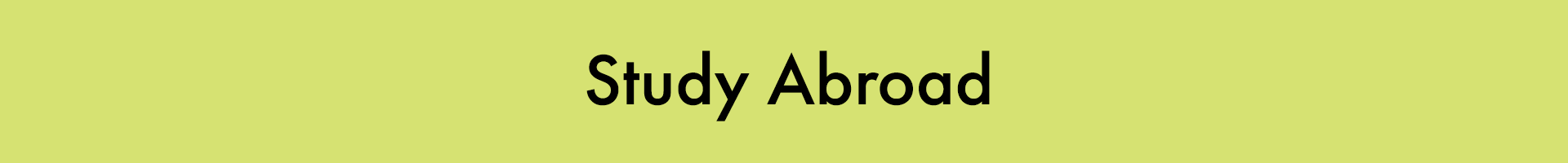 Study Abroad