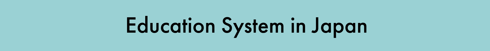 Education System in Japan