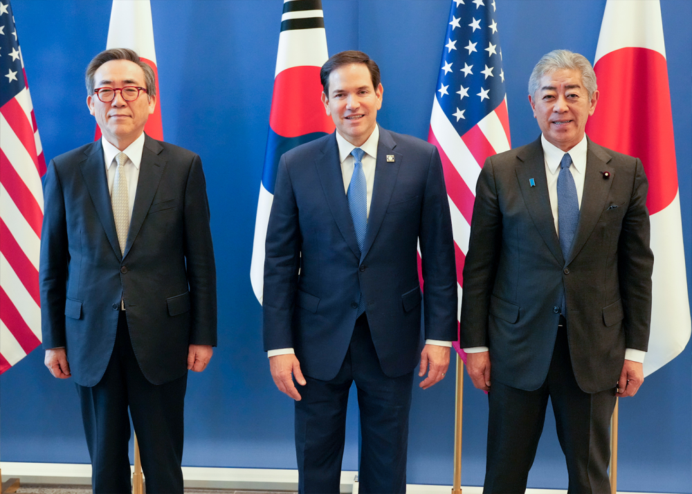 (image) Japan-U.S.-ROK Foreign Ministers’ Meeting (April 3, 2025)