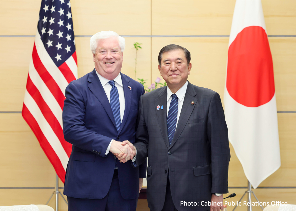(画像) グラス次期駐日米国大使による石破内閣総理大臣表敬 (令和7年4月22日)