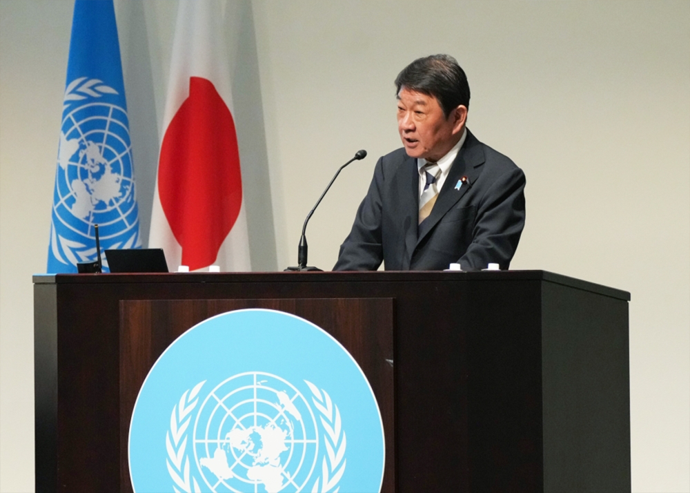 (image) Attendance of Foreign Minister MOTEGI at the symposium “Celebrating 70: Japan-UN Cooperation, EXPO … (May 18, 2026) 